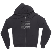 blu_panda3 Zip Up Hoodie