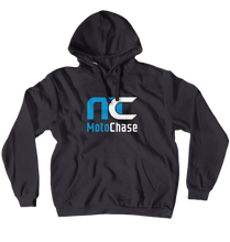 MotoChase White Logo Hoodies (No-Zip/Pullover)