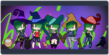 witchibi original drawing XXL Gaming Mousepad