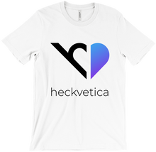 Heckvetica Black and Blue Heart Logo