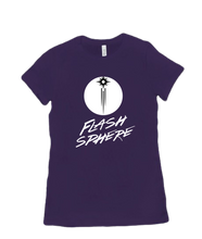 Flash Sphere White Logo Woman Tee
