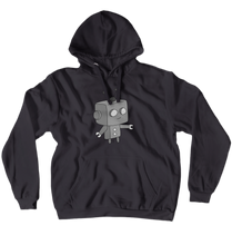 Grey Bot Pullover Hoodie