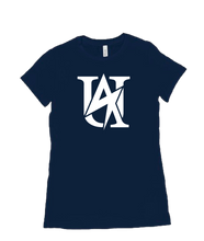 NEW UA Fem Cotton Tee White on Dark