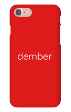 dember Text Phone Case (iPhone)