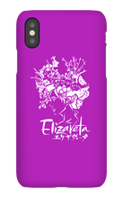 Elizaveta iPhone Cases (White On Color)