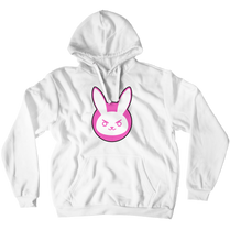 Angry Dva Rabbit Hoodie (No-Zip/Pullover)