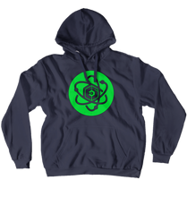 EOS Hoodies Green Logo Black OL (No-Zip/Pullover)