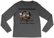 Ditch Chicken Crazy Logo long-sleeve-tee