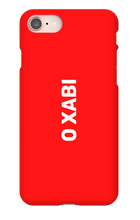 O Xabi iPhone Phone Cases - Logo OXabi White