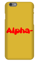 Alpha- iPhone Phone Case