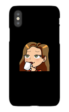 ladymanolo Sips Tea iPhone Phone Cases