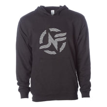 White logo with Midweight Hooded Sweatshirt #11