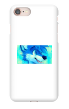 blue wolf iPhone Phone Cases