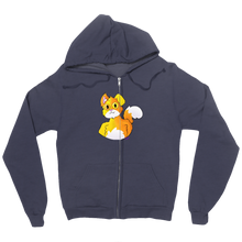 Cat's Zip Up Hoodie (No Background) (Large Image)