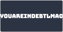 youareindebtlmao XXL Gaming Mousepad