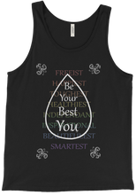Be Your Best You Tank Top (WHT ink)