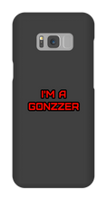 Funda de celular para Samsung con frase roja
