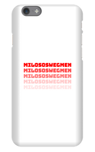 MILOSOSWEGMEN Iphone case (Red)
