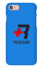RESCUEE iPhone Case Black and Red Logo