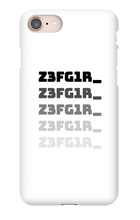 Z3FG1R_ Black Text Iphone Cases