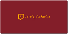 Tappetino Mouse Gaming XXL "Twitch channel Orange"