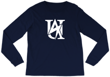 UA Long Sleeve Tee White on Dark