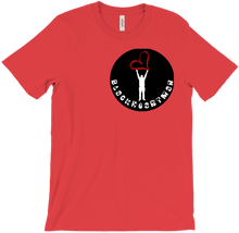 BlackHeartMan T-Shirts (Red Outlined Heart)