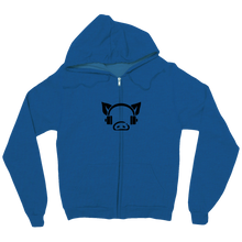 Zip-Up Hoodie (Black Logo)