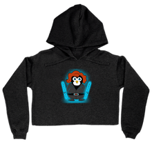 Black Widow Penguin Crop Hoodie
