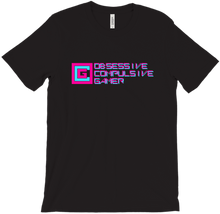 OCGamer Full Logo Tee (Pink on Blue)