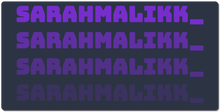 sarahmalikk_ XXL Gaming Mousepad