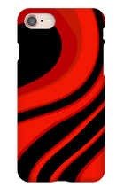 Red and Black swirl iPhone case