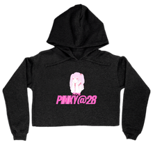Pinky@28-Logo Hoodie Women Crooped