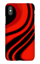 Red and Black swirl iPhone case