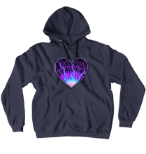 Bolt Heart Hoodies (No-Zip/Pullover)