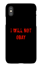 I WILL NOT OBAY iPhone Phone Cases