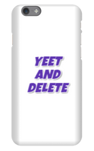 blade442211 yeet and delete iPhone Phone Cases