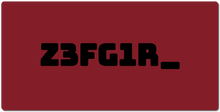 Z3FG1R_ Black Text XXL Gaming Mousepad