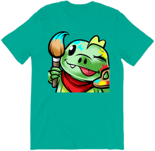 dino painting tshirt-back
