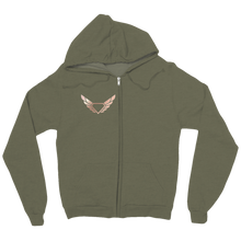 RoseGold Diamond Wing Logo zip-up-hoodie