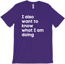 I also want to know what I am doing T-Shirt