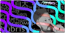 Hubris WordCloud | XXL Gaming Mousepad