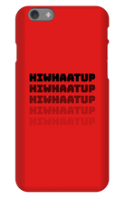 hiwhaatup iPhone Phone Cases