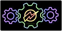 Rainbow gears XXL mousepad