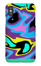 80's swirl iPhone Phone Cases