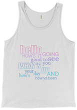 Tank Top - Greetings - Neutral Colours