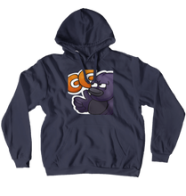 Felpa con Corvo che dice "GG" (No-Zip/Pullover)