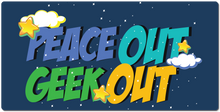 peace out geek out XXL Gaming Mousepad