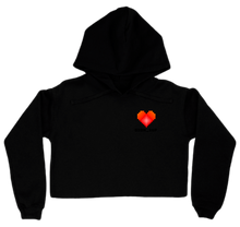 Heart Womens Cropped Hoodie