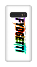 FYDGETTI Black Text Design Samsung Phone Case
